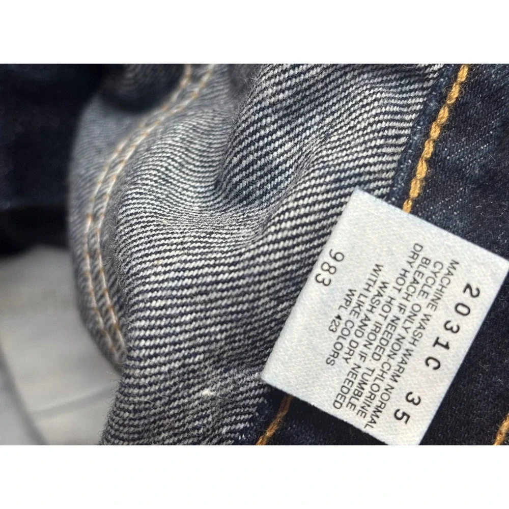 Levis Jeans Mens 38x30 Dark Wash Blue Regular Fit Straight Leg Denim Pants